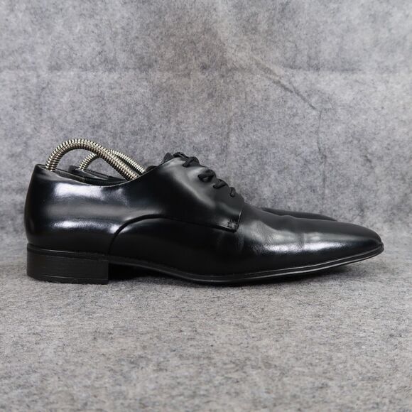 Gino Cherruti Shoes Mens 7.5 Oxford Dress Plain Toe Black Formal Classic Lace Up main image 13